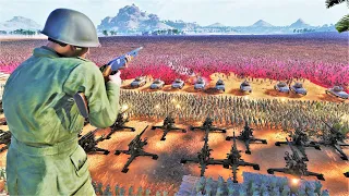 4,000,000 Zombies Attacks WW2 Artillery Base! - Ultimate Epic Battle Simulator 2