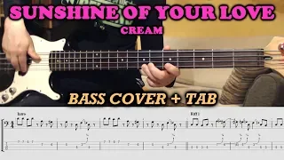 Sunshine Of Your Love BASS TAB Cover | Lesson Tutorial | How To Play CREAM on BASS