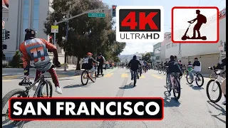 Zombie Land 🇺🇸 San Francisco's Lawless Streets - 4K UHD No Commentary  e scooter tour