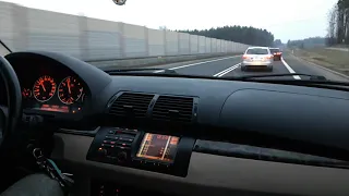 BMW X5 4.4 V8 german autobahn