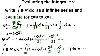 Calculus 2: Infinite Sequences and Series (75 of 86) Evaluating the integral of e^[-(x)^2]