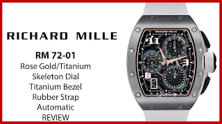 ▶ Richard Mille Automatic Flyback Chronograph Rose Gold/Titanium Skeleton RM 72-01 - REVIEW