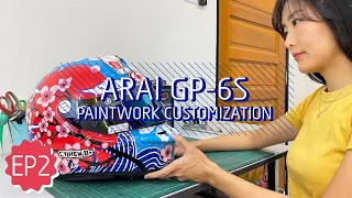 ARAI GP 6S | ASMR | Koi's Memoir | Metallic Paints | Helmet Paintwork Process [ENG SUB] [EP 2]