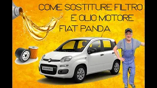 Come sostituire OLIO e FILTRO Fiat Panda SENZA PONTE ELEVATORE !!