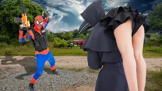 Killer Clown 1| Captain Spiderman SEAL X Warriors Nerf Battle Gun Fight