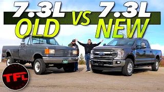 What's Your Favorite Ford 7.3L Truck? We Compare One of The Oldest 7.3L Ford Trucks to The Newest!