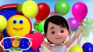 Balloon Song | Its Time for a Balloon Race | Bob The Train Nursery Rhymes & Kids Songs | Kids Tv
