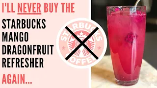 DIY Mango Dragonfruit Lemonade Starbucks Refresher | Copycat Recipe