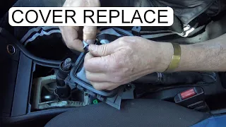 REPLACE OPEL ASTRA G GEAR SHIFT COVER AND KNOB