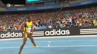 「World Record 4x100 metres relay, Jamaica, 37 04 sec, Daegu, IAAF WC 2011, final round」的複本