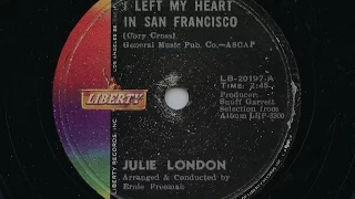 Julie London 'I Left My Heart In San Francisco' 1963 78 rpm