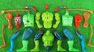 Merakit Mainan Unboxing Siren Head vs Hulk Smash, Hulk Toys Vs Spider-Man Action Figures Toys
