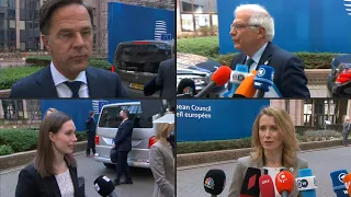 European leaders arrive at European Union summit on Ukraine | AFP