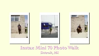 Shooting an Instax Mini 70 in my neighborhood in Detroit