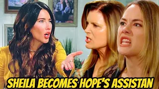 Sheila becomes Hope's assistant - Steffy goes crazy The Bold and the Beautiful Spoilers