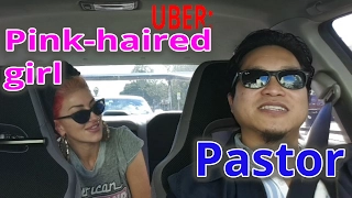 Uber: Pink Haired Girl talks to a Pastor (Uber Adventures)