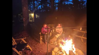 THE TENT. Fishing With The Girls. Northern. Crappie and Perch. Karry from Canada. Campfire fish fry.