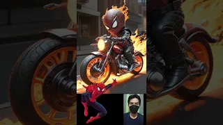 Superheroes But Baby Ghost Rider #avengers #marvel #shorts #superhero