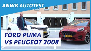 Peugeot 2008 vs Ford Puma 2020 review | ANWB Autotest