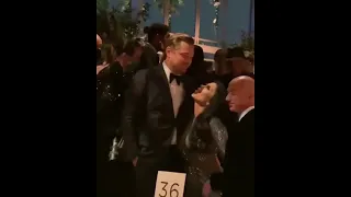 Leonardo Dicaprio meets Jeff Bezos & his new girlfriend at the Art Gala in LA