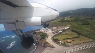 Flight from Corvo to Flores (Azores) in full length - 4K action cam - July 2017