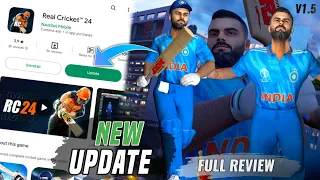 Real Cricket 24 v.1.5 Update on PlayStore - Full Review | Gameplay & Quality, Stability improve!!