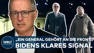 PUTINS KRIEG: "Ein General gehört an die Front!" Von Bidens Besuche geht ein klares Signal aus