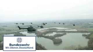 Fly Out des Hubschraubers Bo 105 – Bundeswehrpiloten verabschieden eine Hubschrauber-Legende