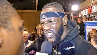 Deontay Wilder BLASTS Radio Rahim In His FACE!