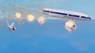 Oceanic Airlines flight 815 (Roblox Crash Animation)