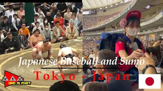 Tokyo Giants Baseball and Japanese Sumo in Tokyo, Japan