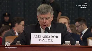 WATCH: Bill Taylor’s full opening statement on first day of Trump impeachment hearings