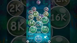 Double The Bubble 2048 Gameplay - Ball 65K
