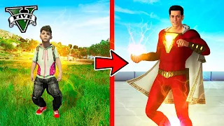 PASO de NIÑO a SHAZAM en GTA 5!