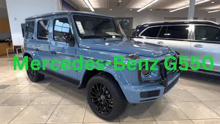Discover the 2024 Mercedes G550 MANUFAKTUR in China Blue | Detailed Features Overview