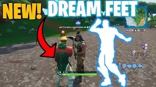 FORTNITE PLAYERS REACTION TO *NEW* DREAM FEET EMOTE!!!
