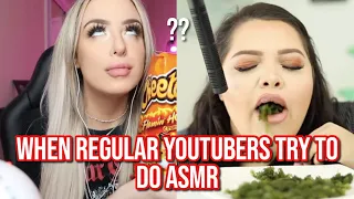when regular youtubers try to do asmr (FAIL)