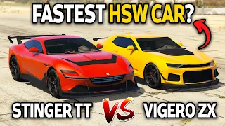 GTA 5 Online: ITALI GTO STINGER TT VS VIGERO ZX (WHICH IS FASTEST?)