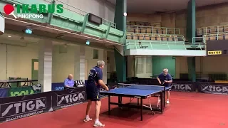 Tibor Klampár, 66, is still playing well (Klampár - Szíjártó 3:0)