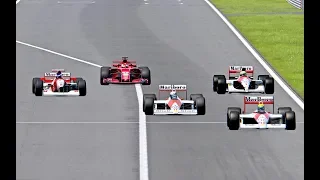 Ferrari F1 2018 vs McLaren F1 1988/91/1995 - Suzuka