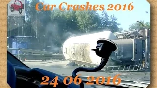 Подборка аварий и дтп 24 06 2016 Car Crash Compilation