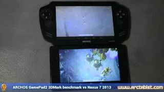 ARCHOS GamePad 2 3DMark benchmark vs Nexus 7 2013 (part 2/2)