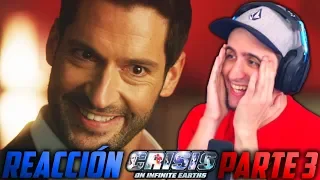 ¡LUCIFER! ¿¡MUERE FLASH 90?! WTF! - REACCIÓN CRISIS EN TIERRAS INFINITAS PARTE 3