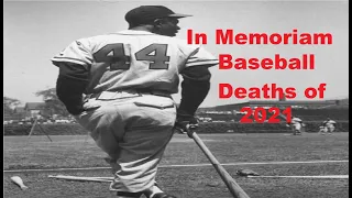 In Memoriam Baseball Deaths of 2021