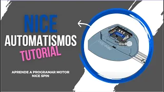 🔧TUTORIAL Programación BÁSICA Motor NICE SPIN central SNA2 puerta automática SECCIONAL BASCULANTE 🪛