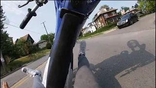 yz125 crash (wheelie fail)