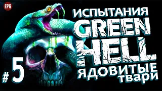 GREEN HELL ▶ ИСПЫТАНИЯ: Ядовитые Твари #5 ▶ Максимальная сложность Зеленый Ад ▶ Укус ПАУКА-Птицееда