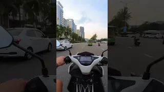 #insta360go2 in action. Motorbike ride by the beach side Da Nang #danang #danangbeach