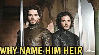 Could Robb Stark naming Jon as heir in his will lead to a divided North in the books?