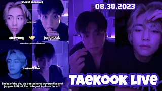 08.30.2023 AUGUST TAEKOOK IS HERE 😭 We Got Jungkook Tiktok Live And Taehyung Weverse Live 🥺
